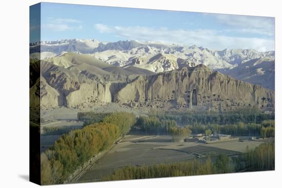 Buddha Statue in Cliffs (Since Destroyed by the Taliban), Bamiyan, Afghanistan-Sybil Sassoon-Premier Image Canvas