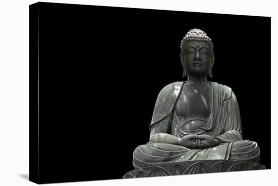 Buddha Statue-videowokart-Stretched Canvas