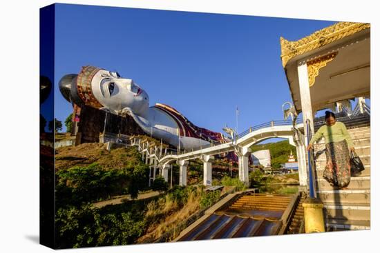 Buddha Win Sein, the Longest Reclining Buddha in the World, Mawlamyine (Moulmein)-Nathalie Cuvelier-Premier Image Canvas