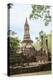 Buddhist chedi (stupa) and temple in Si Satchanalai Historical Park, Sukhothai, UNESCO World Herita-Alex Robinson-Premier Image Canvas