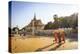 Buddhist Monks at a Square in Front of the Royal Palace, Phnom Penh, Cambodia, Indochina-Yadid Levy-Premier Image Canvas