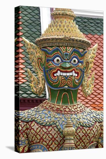 Buddhist Mythology Yaksa, Temple of the Emerald Buddha, Bangkok, Thailand-David R. Frazier-Premier Image Canvas