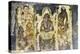 Buddhist painting in the Ajanta Caves, UNESCO World Heritage Site, Maharashtra, India, Asia-Alex Robinson-Premier Image Canvas