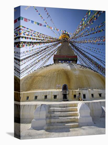 Buddhist Stupa Known as Boudha at Bodhanath, Kathmandu, Nepal. Taken at Lhosar-Don Smith-Premier Image Canvas