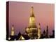 Buddhist Temple of Wat Arun at Twilight, Dating from 19th Century, Bankok Noi, Bangkok, Thailand-Richard Nebesky-Premier Image Canvas