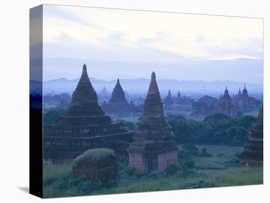 Buddhist Temples at Dawn, Bagan (Pagan) Archaeological Site, Mandalay Division, Myanmar (Burma)-Sergio Pitamitz-Premier Image Canvas