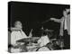 Buddy Rich and Conductor Andrew Litton, Royal Festival Hall, London, June 1985-Denis Williams-Premier Image Canvas