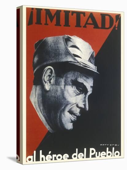 Buenaventura Durruti Communist Militant Leader During Spanish Civil War-null-Premier Image Canvas