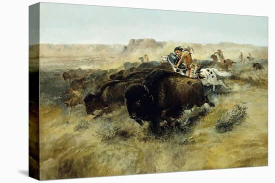 Buffalo Hunt No. 7, 1892-1895-Charles Marion Russell-Premier Image Canvas