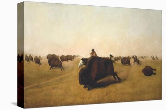 Buffalo Hunt on the Plains, 1872-William J. Hays-Premier Image Canvas