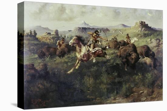 Buffalo Hunt-Edgar Samuel Paxson-Premier Image Canvas