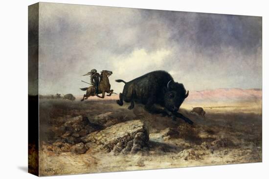 Buffalo Hunt-Astley David Middleton Cooper-Premier Image Canvas