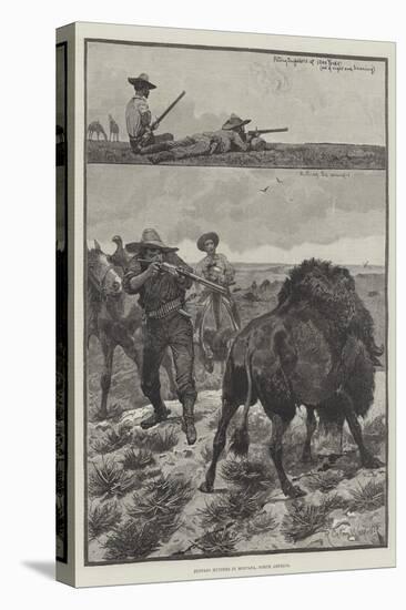 Buffalo Hunters in Montana, North America-Richard Caton Woodville II-Premier Image Canvas