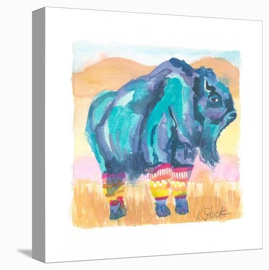 Buffalo In Legwarmers-Kerstin Stock-Stretched Canvas