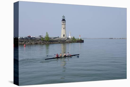 Buffalo Lighthouse, 1833, Us Coast Guard Base, Lake Erie, Buffalo, New York, USA-Cindy Miller Hopkins-Premier Image Canvas