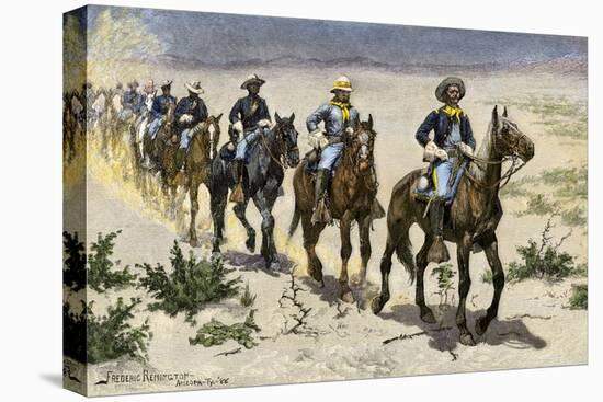 Buffalo Soldiers in the Arizona Desert-null-Premier Image Canvas