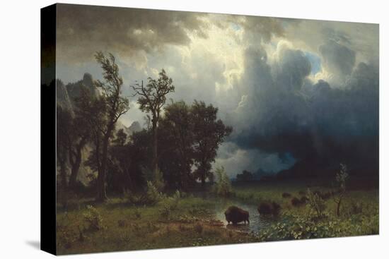 Buffalo Trail: The Impending Storm, 1869-Albert Bierstadt-Premier Image Canvas