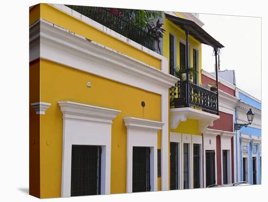 Building Facades, Old San Juan, Puerto Rico-George Oze-Premier Image Canvas