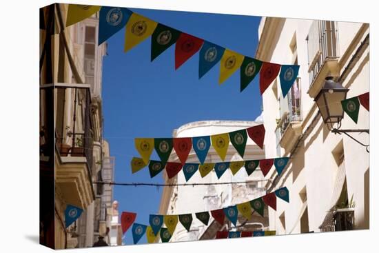 Building in Cadiz in Spain with Flags-Felipe Rodriguez-Premier Image Canvas