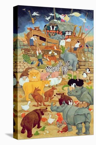 Building Noah's Ark-Linda Benton-Premier Image Canvas