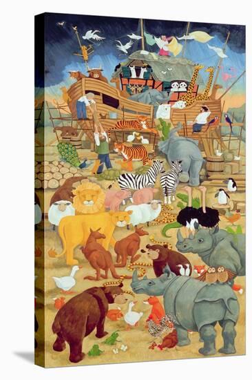 Building Noah's Ark-Linda Benton-Premier Image Canvas