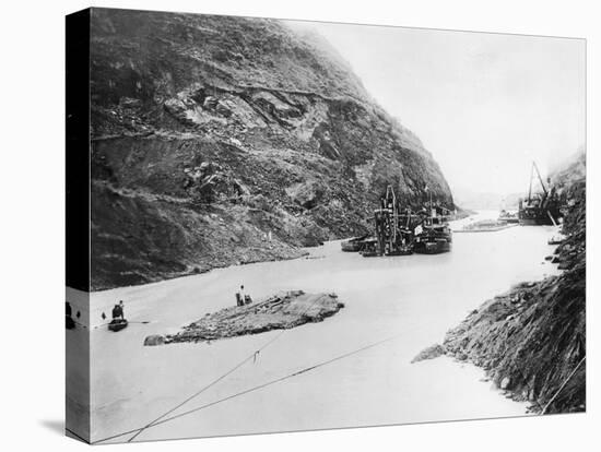 Building of the Panama Canal, Panama, Late 19th-Early 20th Century-null-Premier Image Canvas