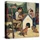 "Building the Doghouse", March 24, 1951-Amos Sewell-Premier Image Canvas