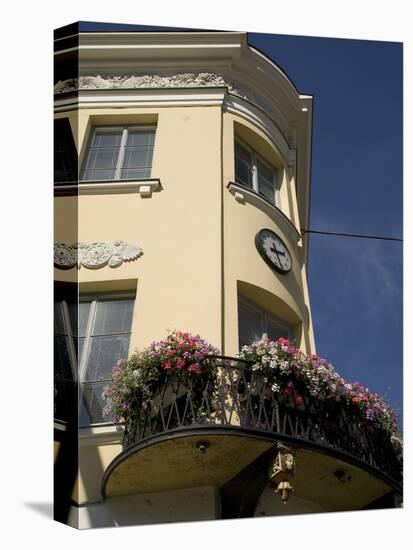 Building with Flower Boxes, Helsinki, Finland-Nancy & Steve Ross-Premier Image Canvas