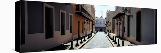 Buildings Along the Alley, Old San Juan, San Juan, Puerto Rico-null-Premier Image Canvas