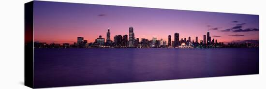 Buildings at the waterfront, Chicago, Illinois, USA-null-Premier Image Canvas