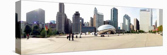 Buildings in a City, Millennium Park, Chicago, Illinois, USA-null-Premier Image Canvas