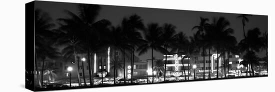 Buildings Lit Up at Dusk of Ocean Drive - Miami Beach - Florida-Philippe Hugonnard-Premier Image Canvas