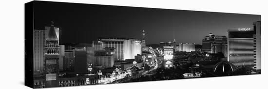 Buildings Lit Up at Night, Las Vegas, Nevada, USA-null-Stretched Canvas