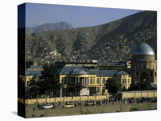 Buildings on the Banks of the Kabul River, Central Kabul, Kabul, Afghanistan-Jane Sweeney-Premier Image Canvas