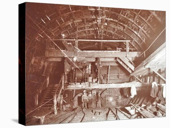 Bulkhead to Retain Compressed Air in Rotherhithe Tunnel, London, October 1906-null-Premier Image Canvas