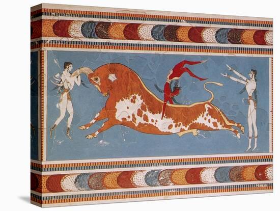 Bull-Leaping Fresco from Minoan Culture-Science Source-Premier Image Canvas