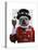 Bulldog Beefeater-Fab Funky-Stretched Canvas