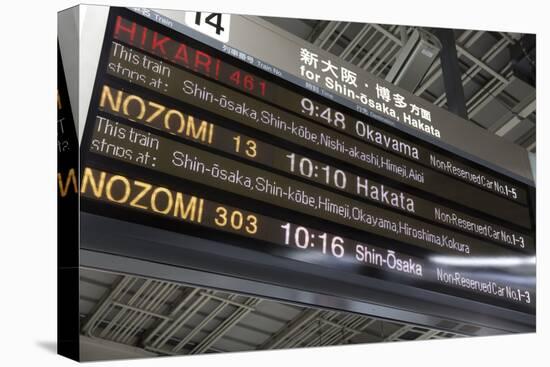 Bullet Train Departure Board, Kyoto, Japan-Stuart Black-Premier Image Canvas