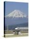 Bullet Train, Mount Fuji, Japan-null-Premier Image Canvas