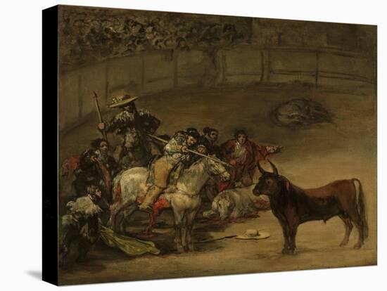 Bullfight, Suerte de Varas, 1824-Francisco de Goya-Premier Image Canvas