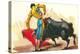 Bullfighting Scene-null-Stretched Canvas