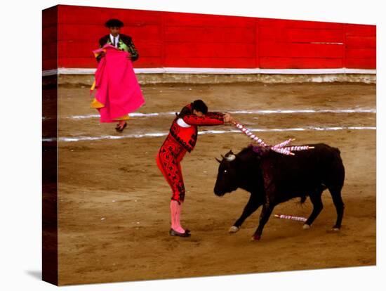 Bullfights Begin with Bleeding of the Bull, San Luis Potosi, Mexico-Russell Gordon-Premier Image Canvas