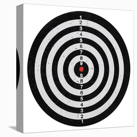 Bullseye Dartboard-null-Stretched Canvas