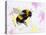 Bumble Bee Watercolor-Sarah Stribbling-Stretched Canvas