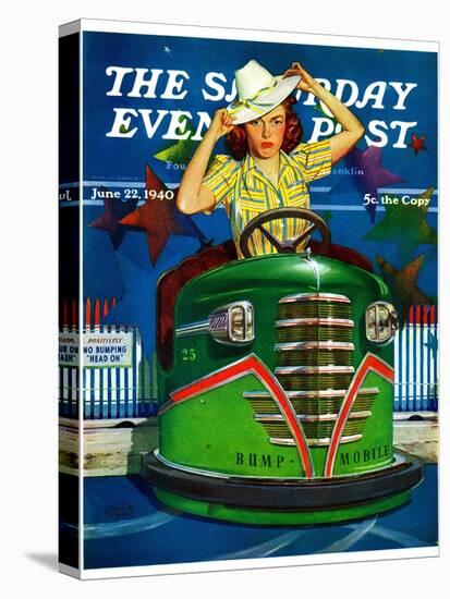 "Bumper Cars," Saturday Evening Post Cover, June 22, 1940-Albert W. Hampson-Premier Image Canvas