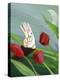 Bunnies & Tulips-sylvia pimental-Stretched Canvas