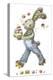 Bunny Rabbit on Roller Skates with Easter Eggs-ZPR Int’L-Premier Image Canvas