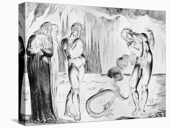 Buoso Attacked By Francesco Di Cavalcanti by William Blake-William Blake-Premier Image Canvas