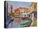 Burano Clocktower, 2000 (Oil on Board)-William Ireland-Premier Image Canvas