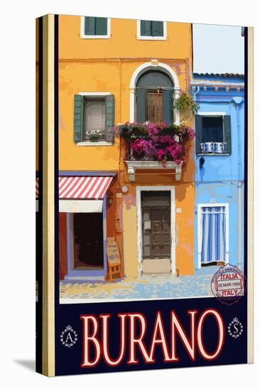 Burano Window, Italy 1-Anna Siena-Premier Image Canvas